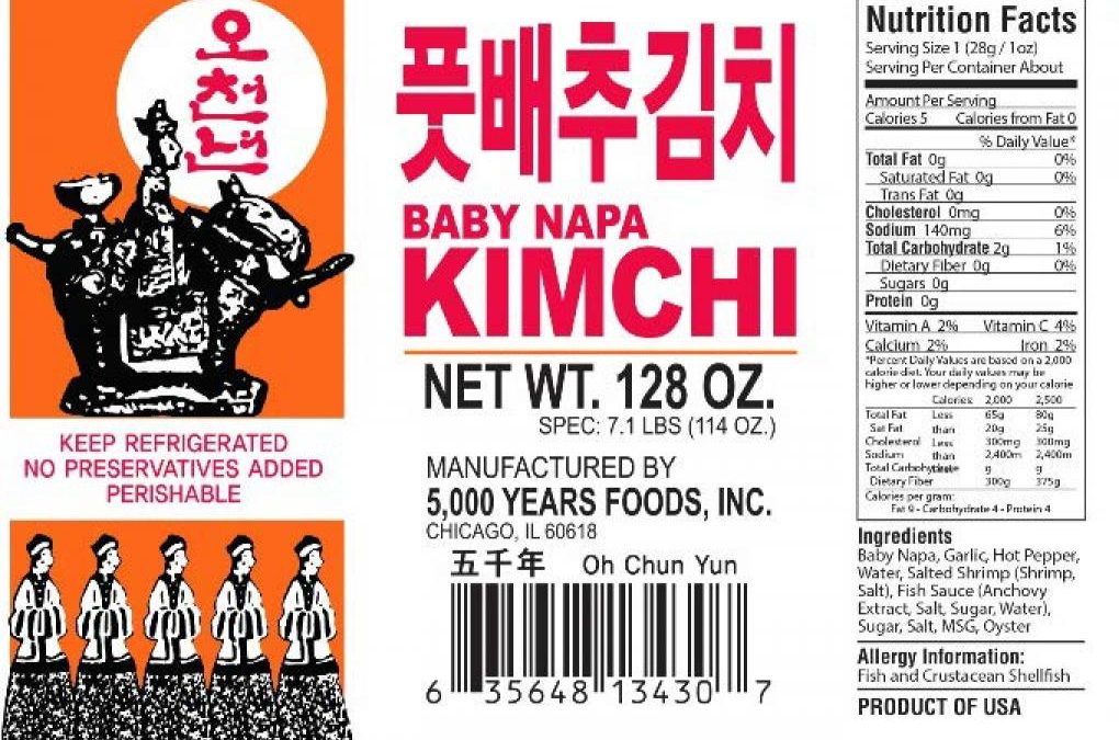 5000 Years Foods Kimchi Lawsuit