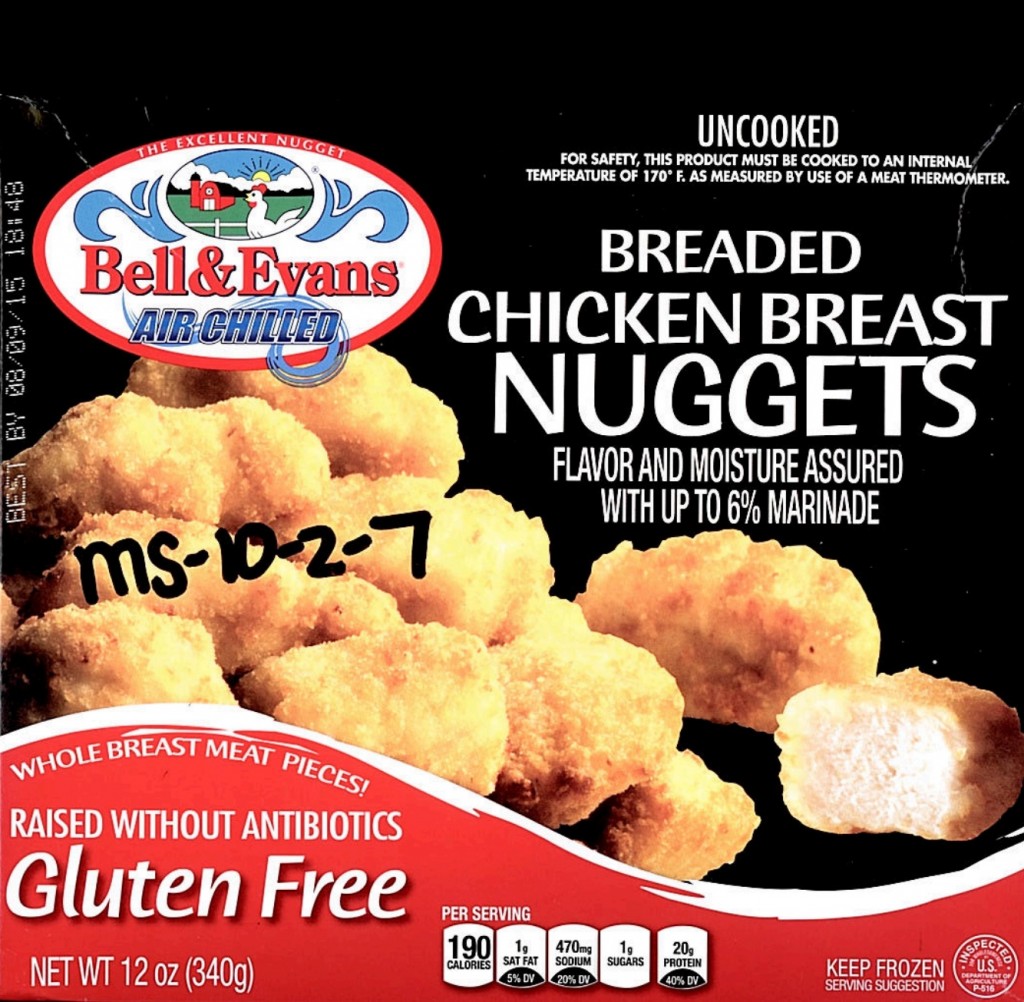 Bell & Evans Chicken Nuggets Recalled for Infection Risk