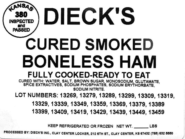 Meat Recalled at Clay Center Locker for Listeria Risk