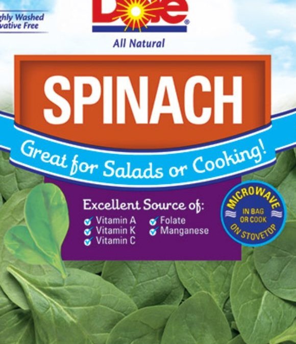 Dole Recalls Bagged Spinach for Salmonella Risk