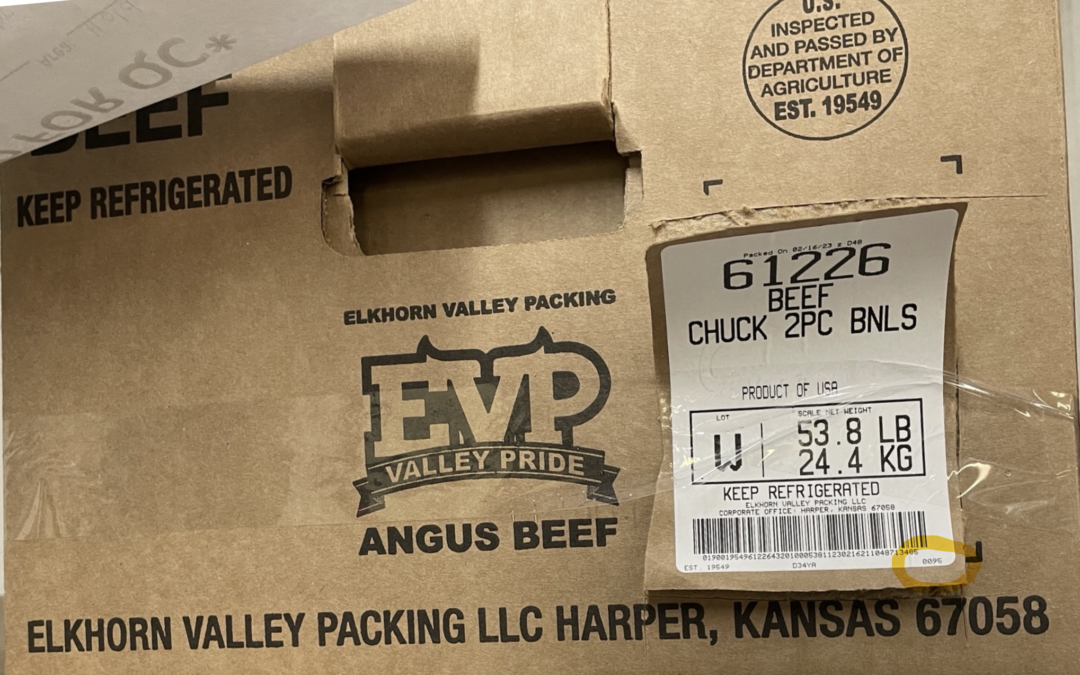 Elkhorn Valley Packing Recalls Beef for E. coli Risk