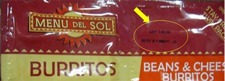 Menu Del Sol Burrito Recall for Listeria Risk