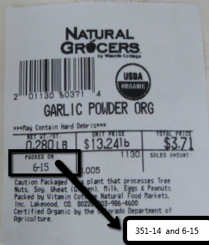 Natural Grocers Organic Garlic Powder Recall