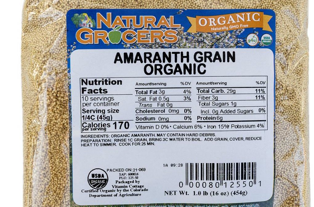 Natural Grocers Recalls Organic Amaranth Grain for Salmonella