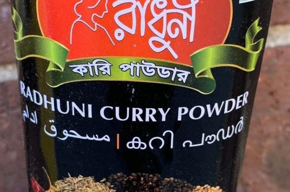 Radhuni Curry Powder Recalled in New York for Salmonella