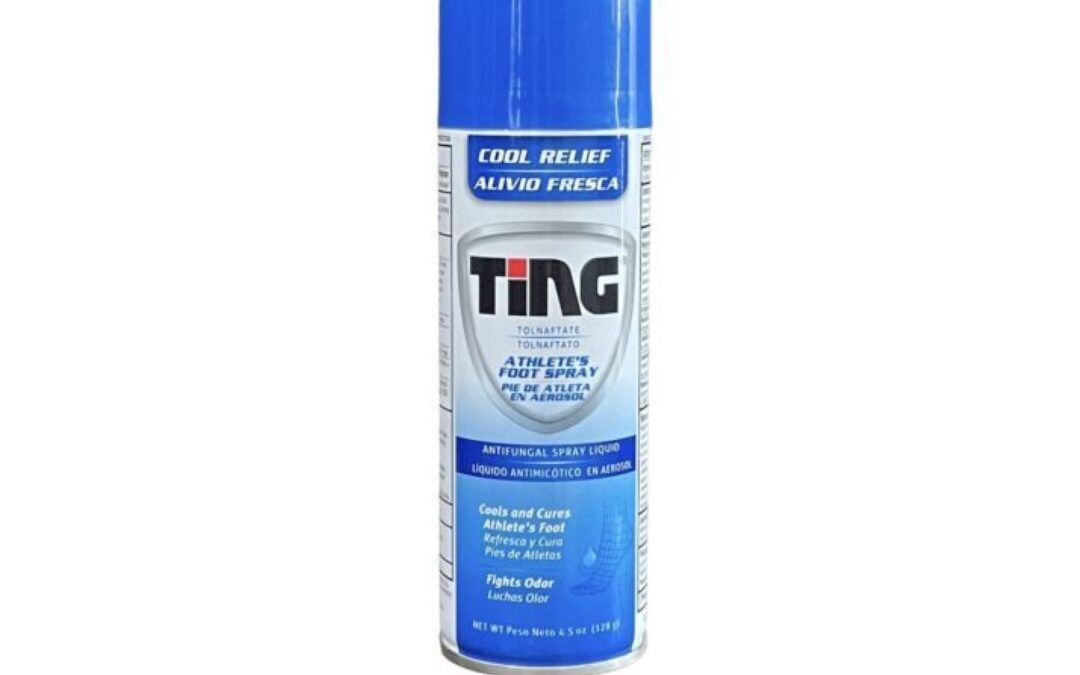 TING 1% Tolnaftate Athlete’s Foot Spray Recalled for Benzene