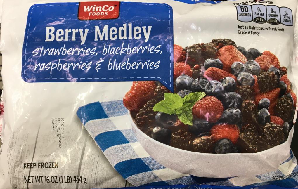WinCo Recalls Frozen Blackberries & Berry Medley for Norovirus Risk